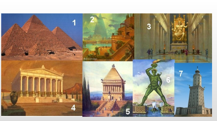 les 7 merveilles du monde antique by Malak Berrada