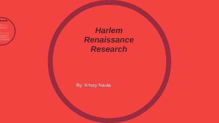 Harlem Renaissance Research by krissy naula on Prezi