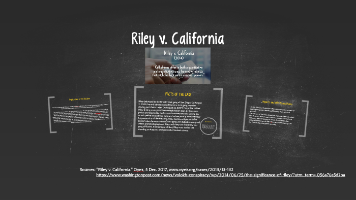 Riley V. California By Pablo Alonso