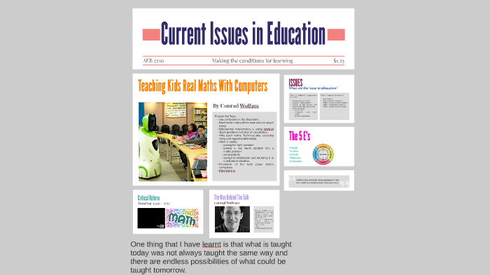 current issues in education tes