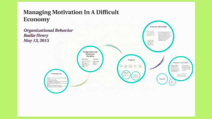 case study managing motivation in a difficult economy