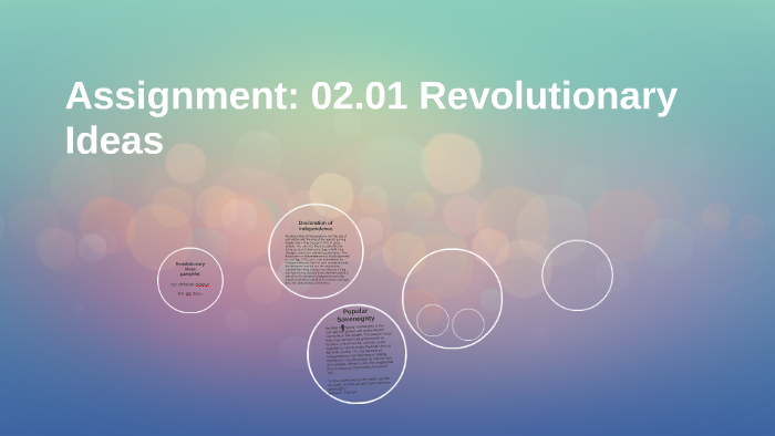 Assignment: 02.01 Revolutionary Ideas by Christian dehner