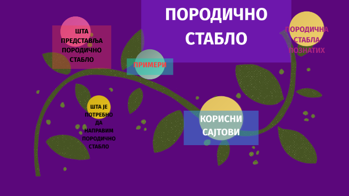 ПОРОДИЧНО СТАБЛО by Јасмина Лазаревић - Ристовски on Prezi