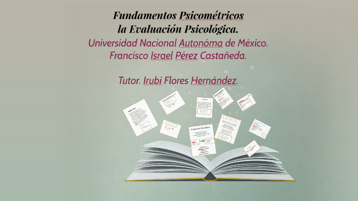 Fundamentos Psicométricos La Evaluación Psicológica. By Francisco Pérez ...