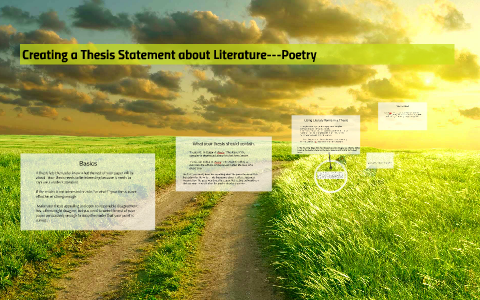 thesis about poetry