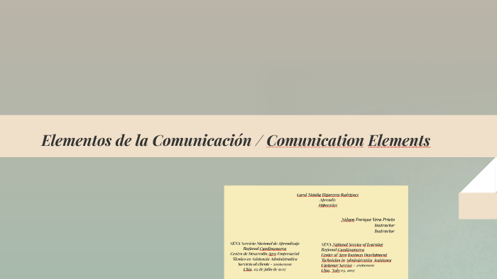 Elementos de la Comunicación by Carol Higarrero on Prezi