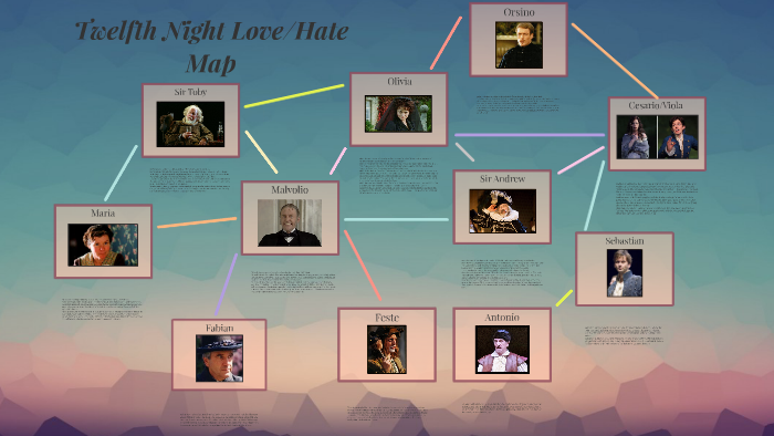 Twelfth Night Love/Hate Map by Callie Van Massenhoven on Prezi