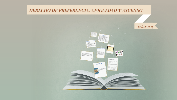 DERECHO DE PREFERENCIA, ANIGUEDAD Y ASCENSO by celene rivera on Prezi