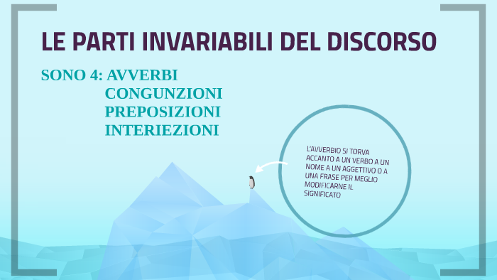 LE PARTI INVARIABILI DEL DISCORSO by Letizia Randisi on Prezi