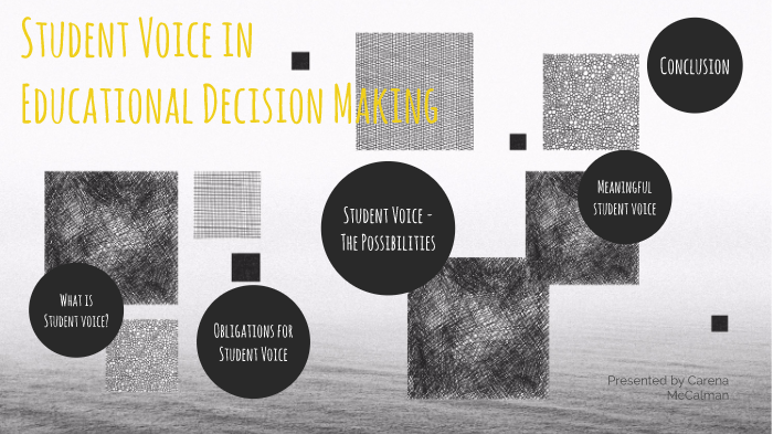 Student Voice in Educational Decision Making by Carena McCalman on Prezi