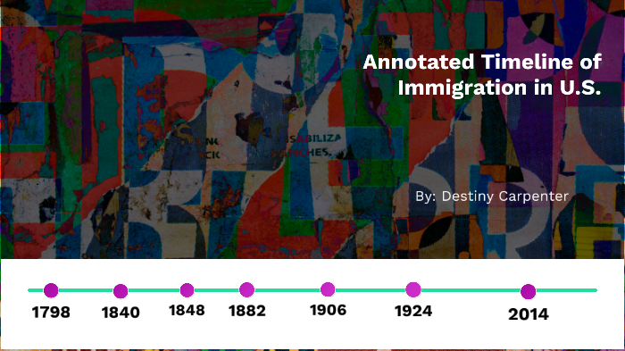 Annotated Timeline Of Immigration In U.S. By Destiny Carpenter On Prezi