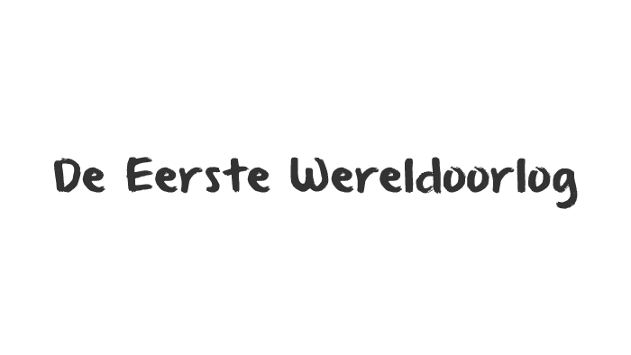 De Eerste Wereldoorlog in plaatjes by W. Kiggen on Prezi