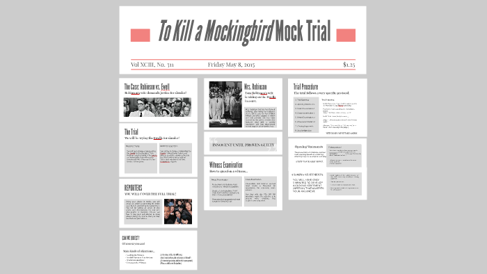 To Kill a Mockingbird Mock Trial by Kim Lambert on Prezi