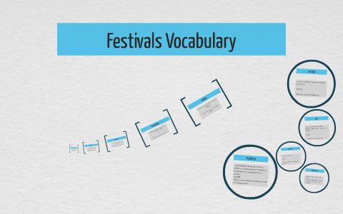 Festivals Vocabulary by on Prezi