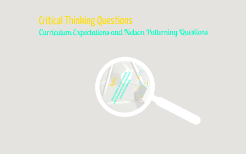 critical thinking questions kindergarten