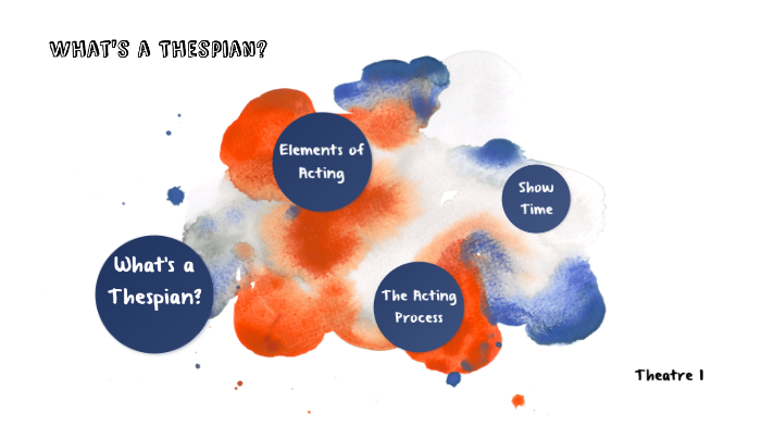 What s A Thespian By Renee Riso