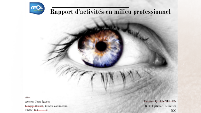 Rapport de stage 7ID Optique by Perrine Quennehen