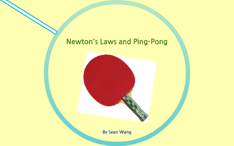 The Physics of Table Tennis (Aka Ping Pong)