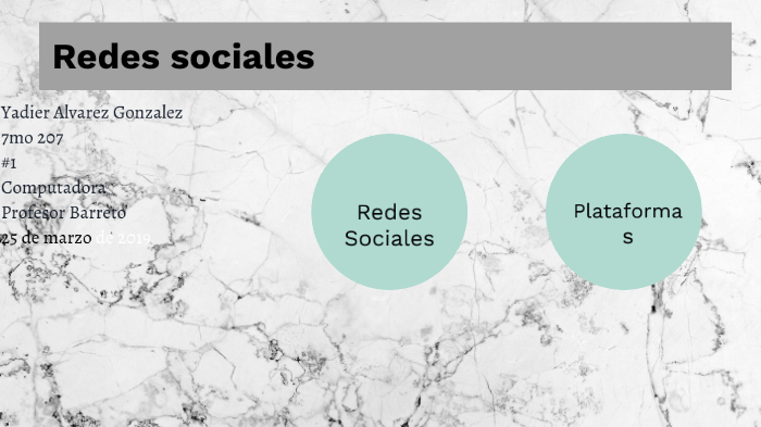 Redes Sociales by Yadier Alvarez on Prezi