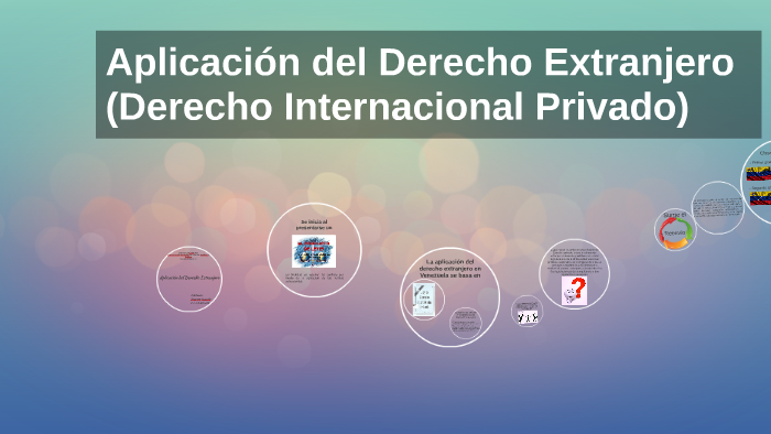 Aplicacion Del Derecho Extranjero By Elizabeth Oviedo On Prezi