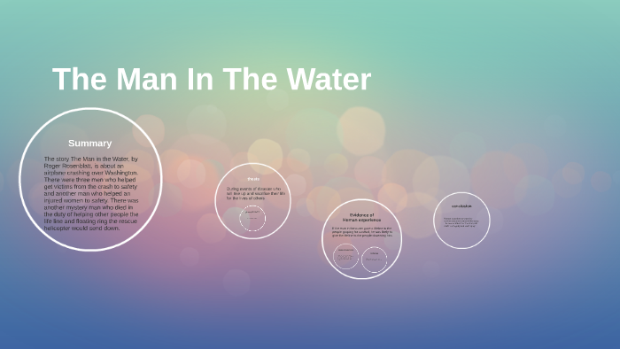 essay about the man in the water