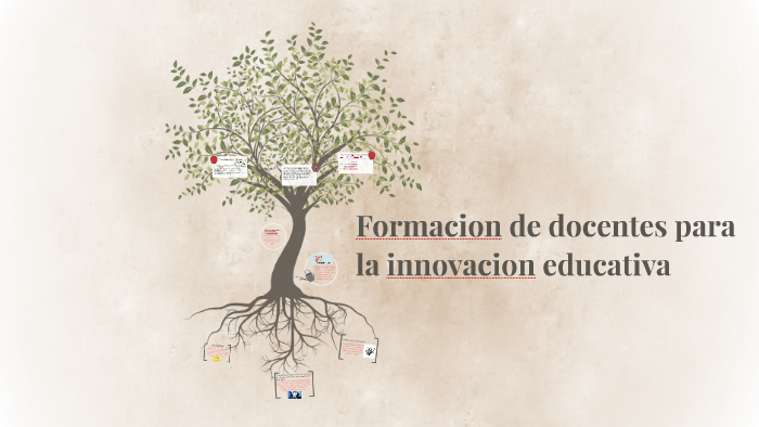 Formacion de docentes para la innovacion educativa by Maria Jose