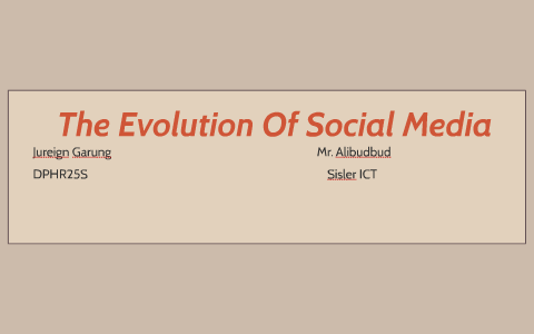 The Evolution Of Social Media by Jureign Garung on Prezi