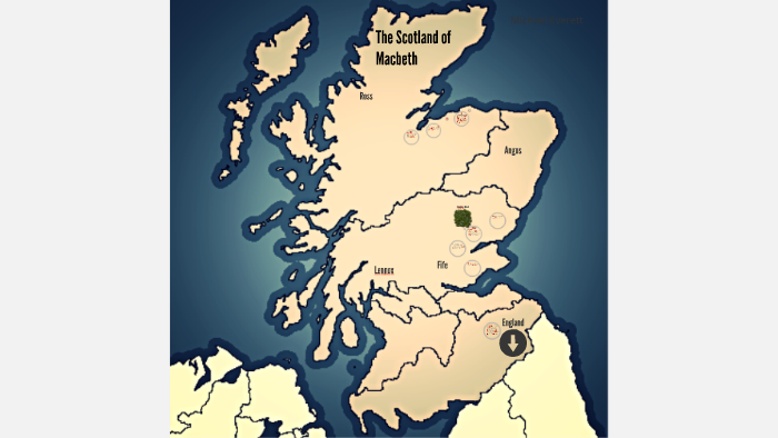 macbeth map of events Map Of Macbeth S Soctland By Michael Everett On Prezi Next macbeth map of events