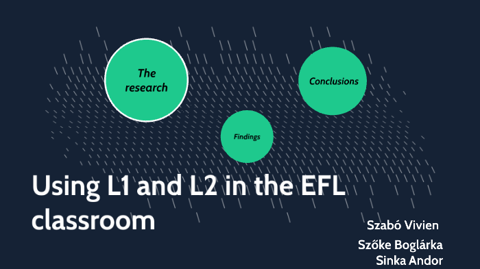 Use of L1 and L2 in the EFL classroom by andor sinka on Prezi