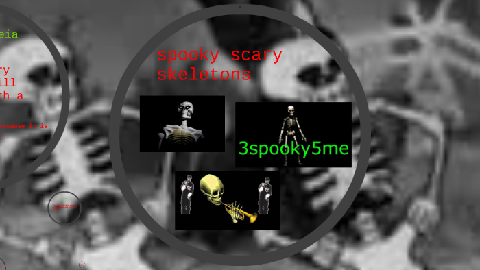 spooky scary skeletons sends shivers down your spine