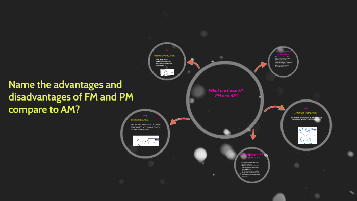 Name the advantages and disadvantages of FM and PM compare t by mad ...