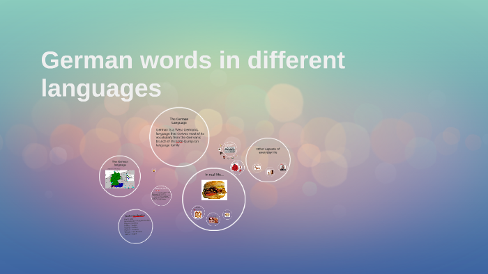 German words in different languages by Arnisa Muja on Prezi