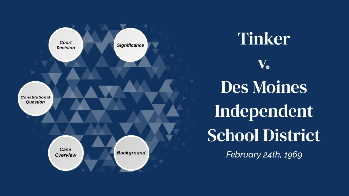 Tinker v. Des Moines Independent School District (1969) by Aaron 