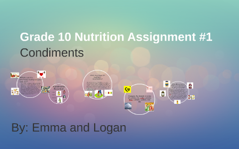 grade 10 nutrition assignment