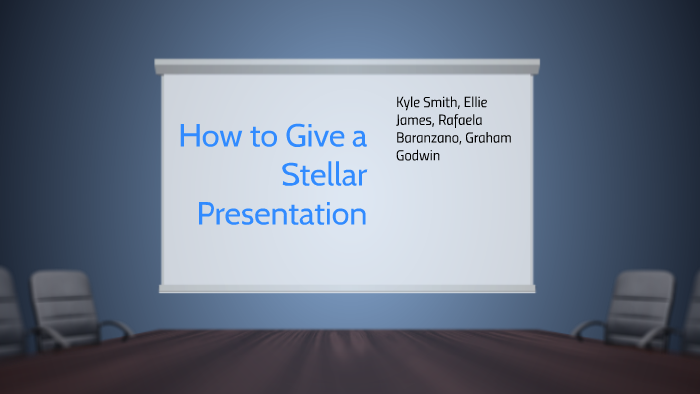 how to give a stellar presentation