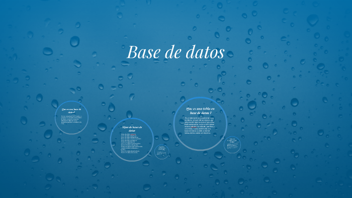 Base de datos by Natalia Osorio on Prezi
