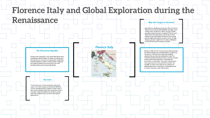 Florence Italy and Global Exploration during the Renaissance by Nick ...