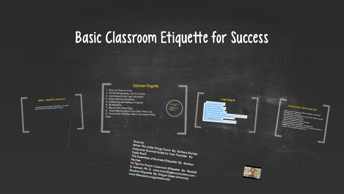 Basic Classroom Etiquette for Success by Jennifer Sigman on Prezi