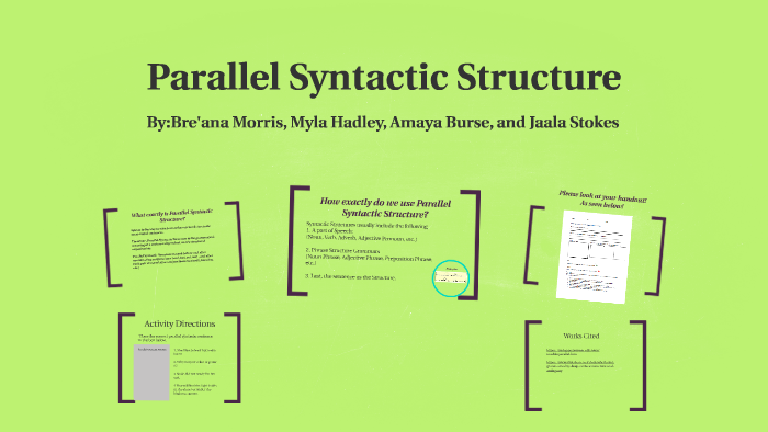 Parallel Syntactic Structure by Bre'ana Morris on Prezi