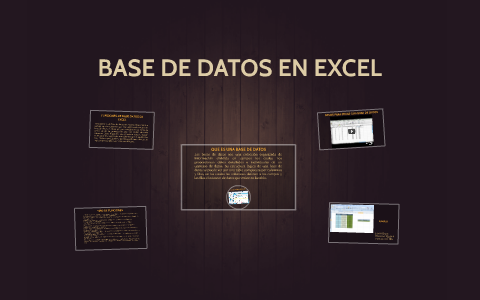 BASE DE DATOS EN EXCEL by Kleber w Cuichan Quinteros on Prezi
