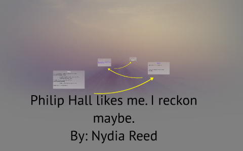Philip Hall Likes Me I Reckon Maybe By Nydia Reed