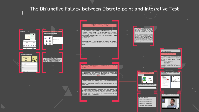 The Disjunctive Fallacy between Discrete-point and Integrati by คุณพี่ ...