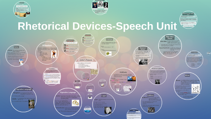 literary elements of speeches