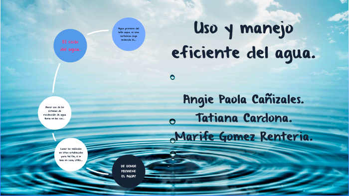 uso y manejo eficiente del agua. by Marifé Gomez on Prezi