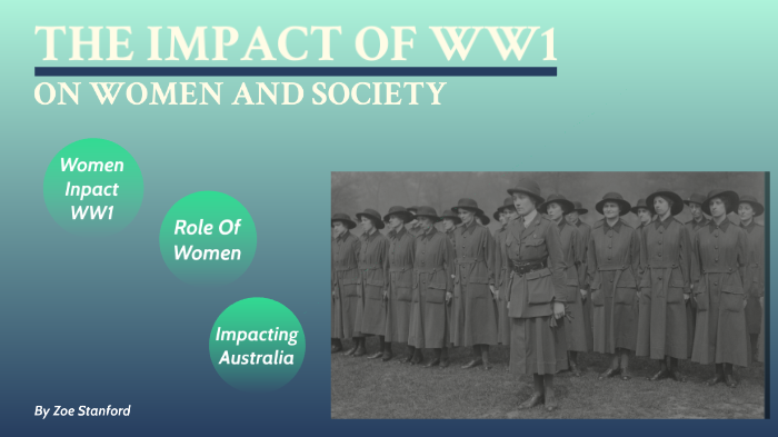 The Role Of Women In WW1 by Lily Stanford on Prezi