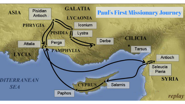Journey missionary pauls first Apostle Paul's