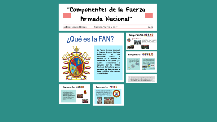 Componentes de la Fuerza Armada Nacional by Sarahi