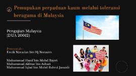 Pemupukan Perpaduan Kaum Melalui Toleransi Beragama Di Malaysia By Akhtar Ashari