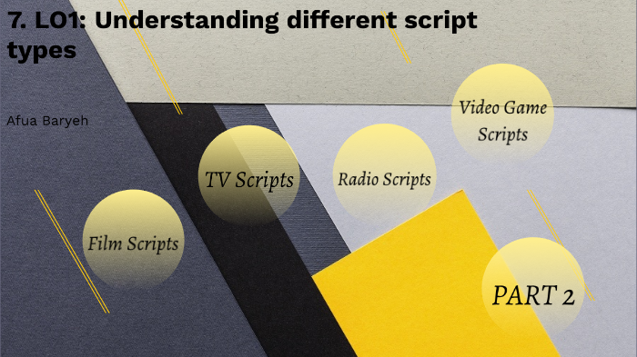 7. LO1: Understanding different script types by Afua Baryeh on Prezi