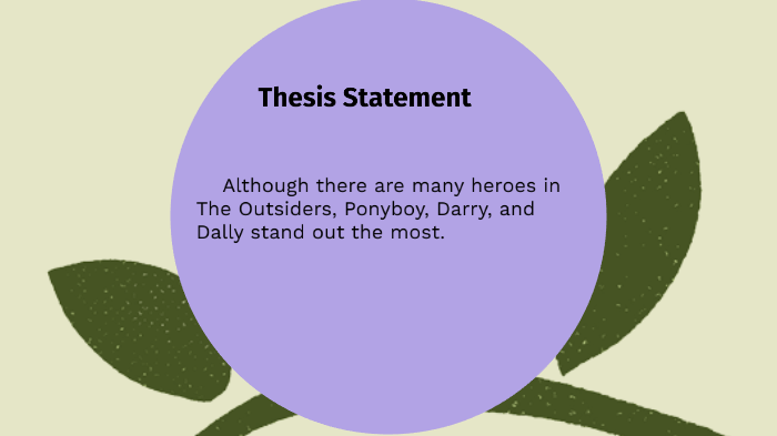 Outsiders Character Analysis by Kimberly Grosfeld on Prezi